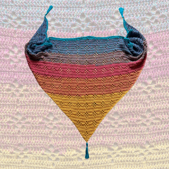 Häkelanleitung Dreieckstuch "Ornamental Flower"