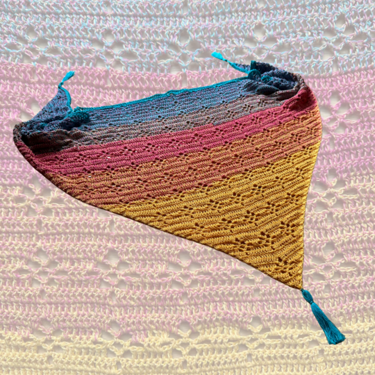 Häkelanleitung Dreieckstuch "Ornamental Flower"