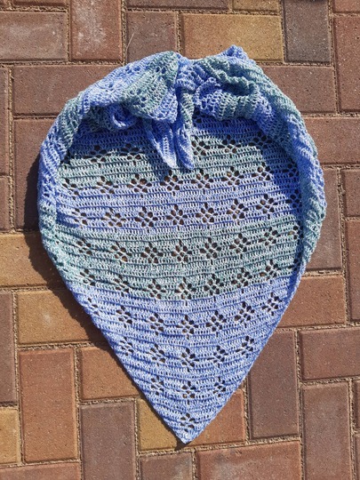 Häkelanleitung Dreieckstuch "Ornamental Flower"