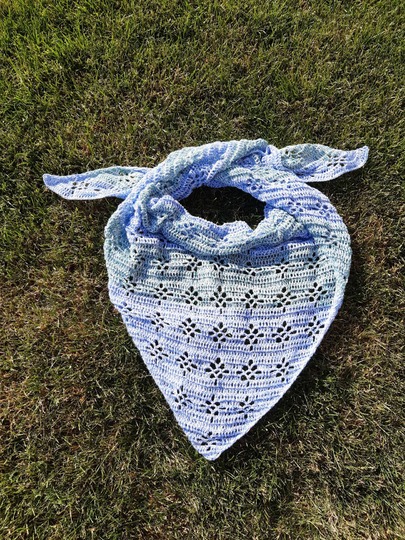 Häkelanleitung Dreieckstuch "Ornamental Flower"