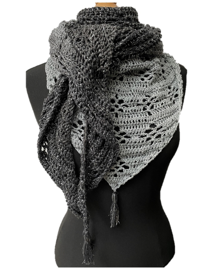 Häkelanleitung Dreieckstuch "Ornamental Flower"