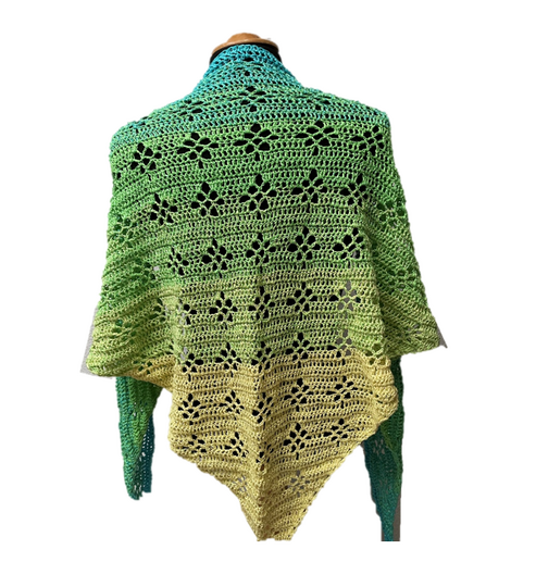 Häkelanleitung Dreieckstuch "Ornamental Flower"