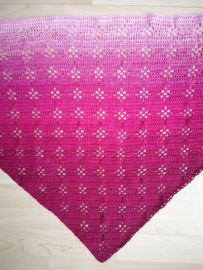 Häkelanleitung Dreieckstuch "Ornamental Flower"