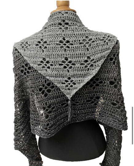 Häkelanleitung Dreieckstuch "Ornamental Flower"