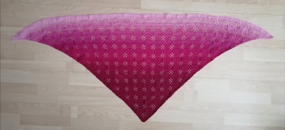 Pattern shawl "Ornamental Flower"