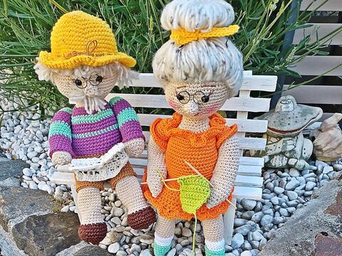 Häkelanleitung "glückliche Großeltern"