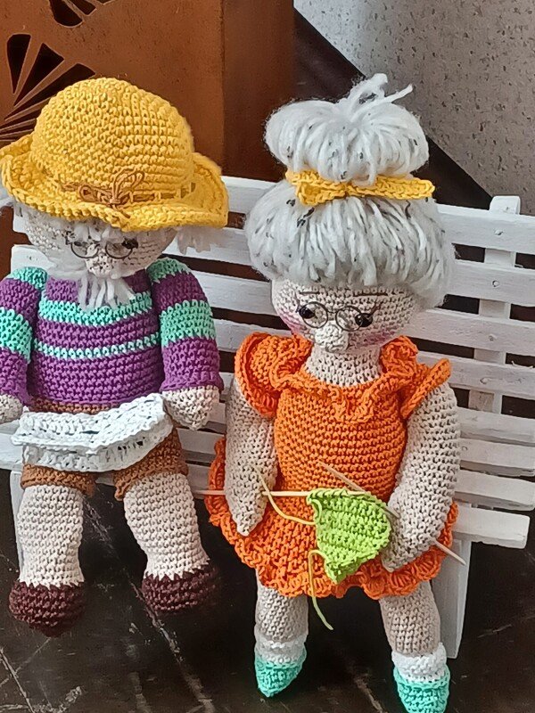 Häkelanleitung "glückliche Großeltern" - Bild 4