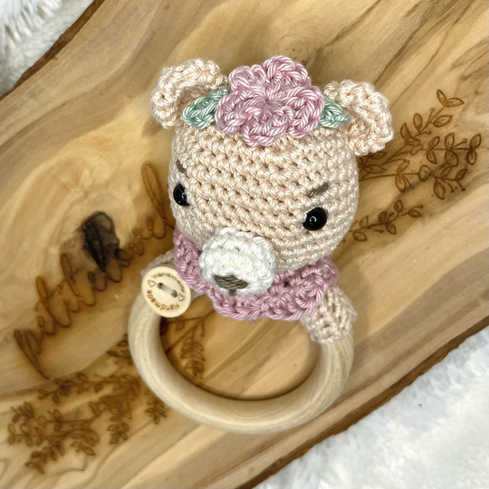 Häkelanleitung Beißring Bären Björn und Finja Deutsch