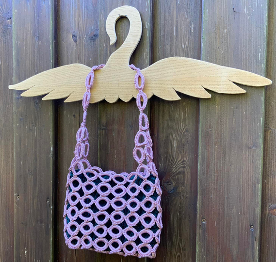 elegante Tasche  mit  Kreisen