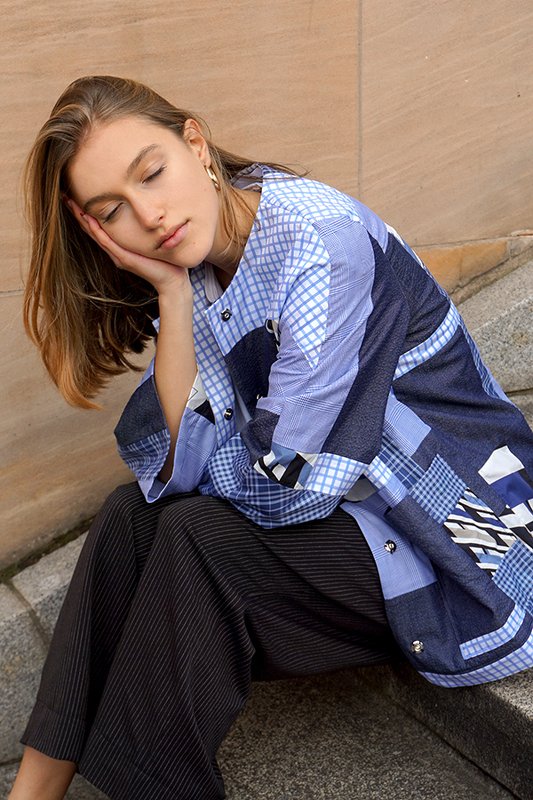 Schnittmuster Patchwork Kimono Damen Oversized XS-XL mit Video-Anleitung - Bild 3