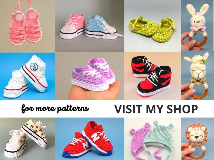 Crochet pattern baby sandals, girl barefoot sandals