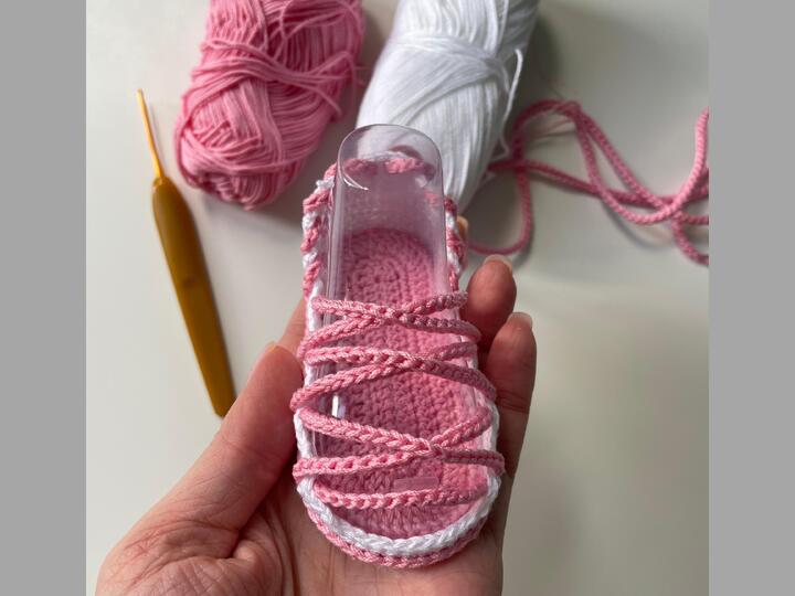 Crochet gladiator baby sandals 0-3 months, summer beach baby girl boy shoes