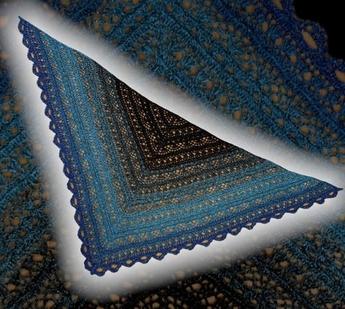 Crochet Pattern Triangular Scarf "Melaina"