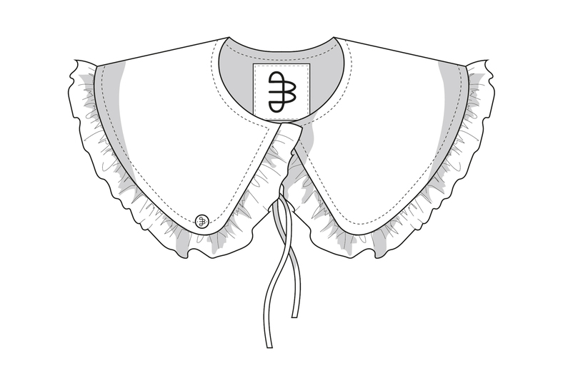 Kostenloses Schnittmuster Statement Kragen Einfach mit Video-Anleitung