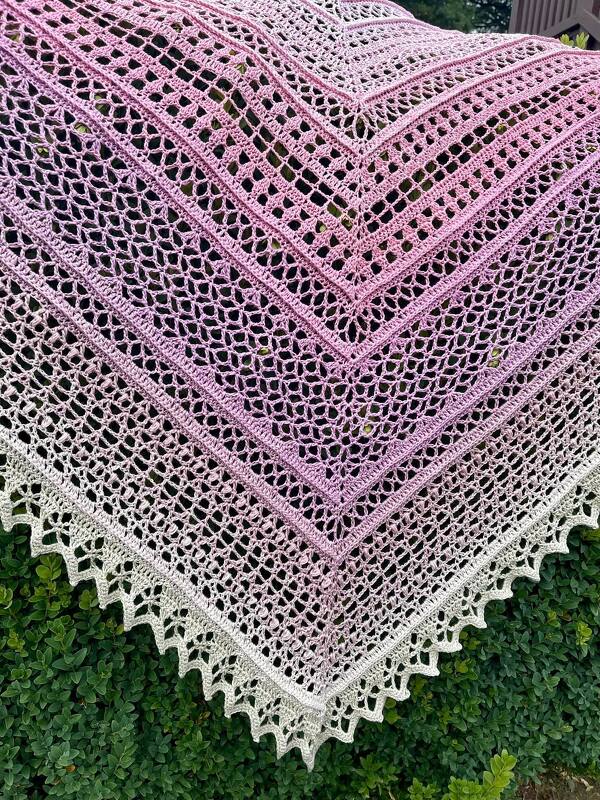 Nudelsalat - Dreieckstuch mit vielen verschiedenen Mustern klassisch&flach - Bild 7