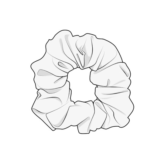 Free sewing pattern hair band scrunchie Easy with video tutorial