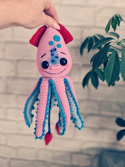 Tintenfisch Kalle häkeln