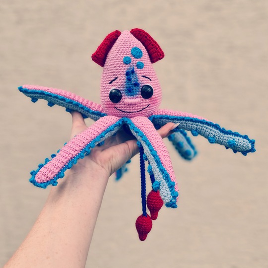 Tintenfisch Kalle häkeln