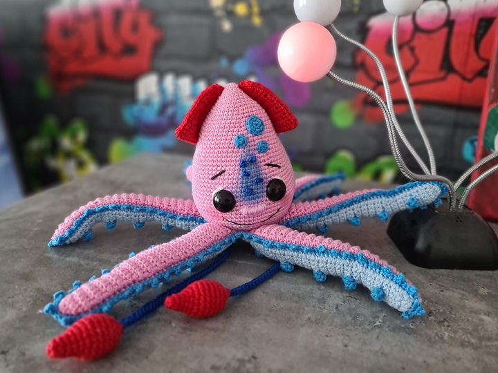 Tintenfisch Kalle häkeln