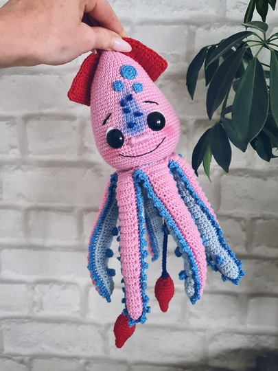 Tintenfisch Kalle häkeln