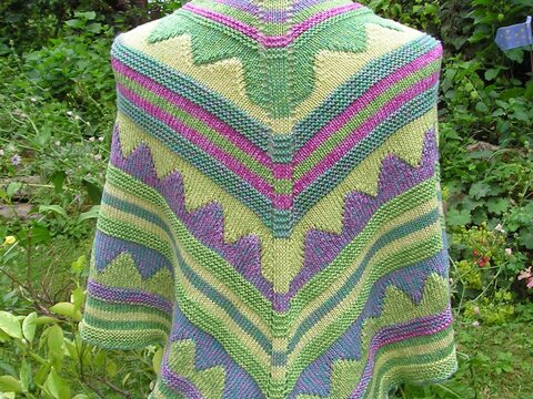 Strickanleitung Dreieckstuch "Schamanin"