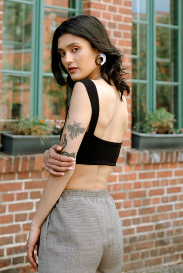 Sewing pattern top spaghetti straps, women, sizes XS-XXXL video tutorial