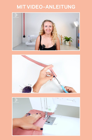 Sewing pattern top spaghetti straps, women, sizes XS-XXXL video tutorial