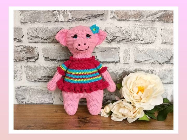 Miss Rosi - crochetpattern pig