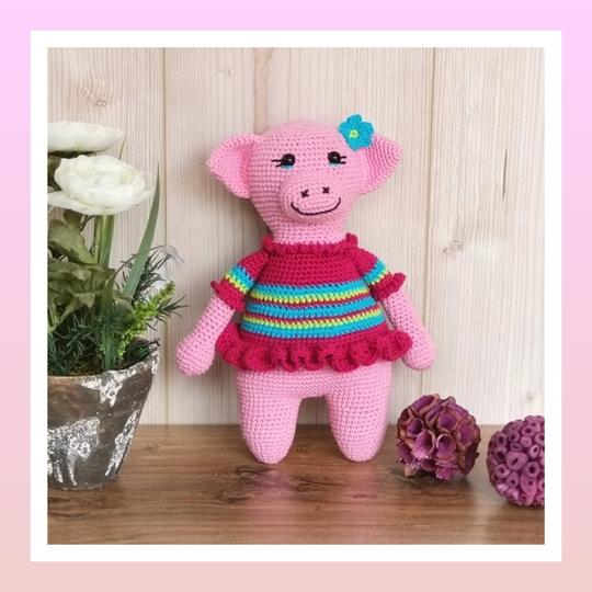 Miss Rosi - crochetpattern pig