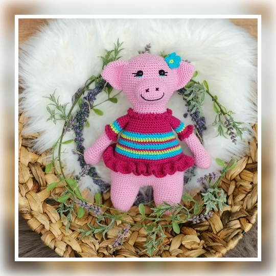 Miss Rosi - Häkelanleitung Schwein