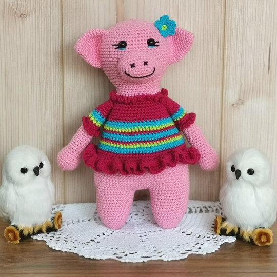 Miss Rosi - Häkelanleitung Schwein