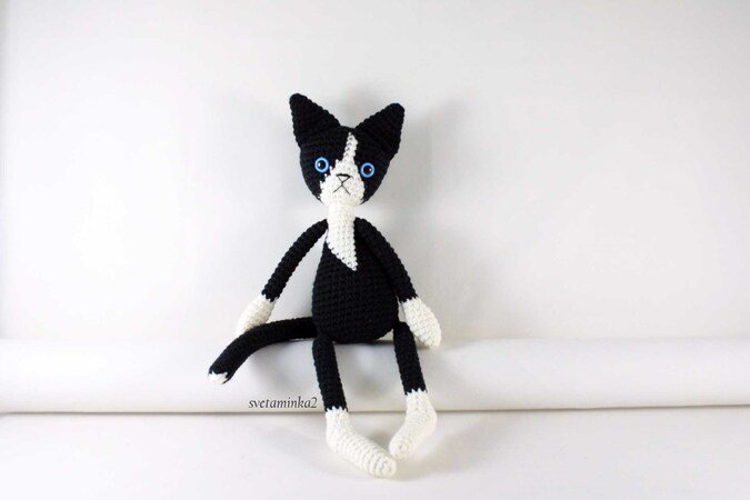 Crochet Cat Pattern Amigurumi Cat Pattern Black Cat Crochet Pattern