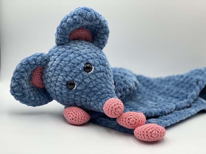Crochet Pattern - comforter cat and mouse