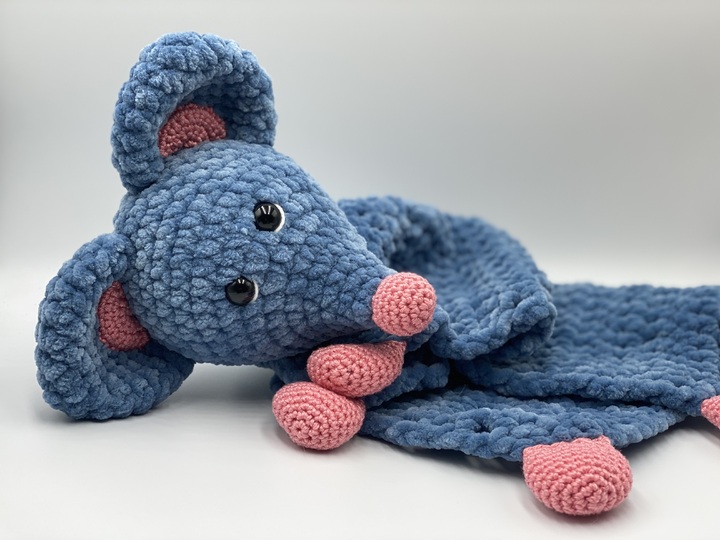 Crochet Pattern - comforter cat and mouse