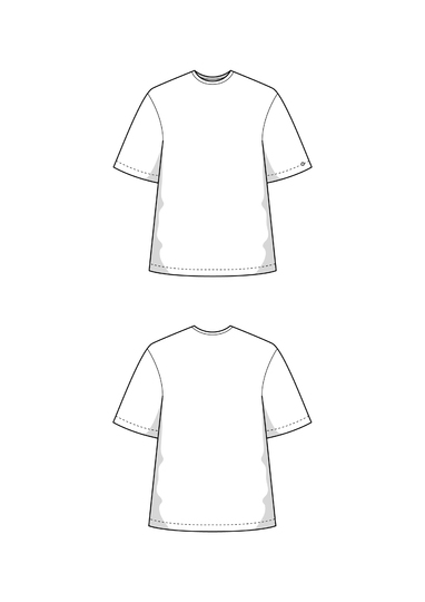 Schnittmuster nach deinen Maßen: T-Shirt Damen Einfach mit Video-Anleitung