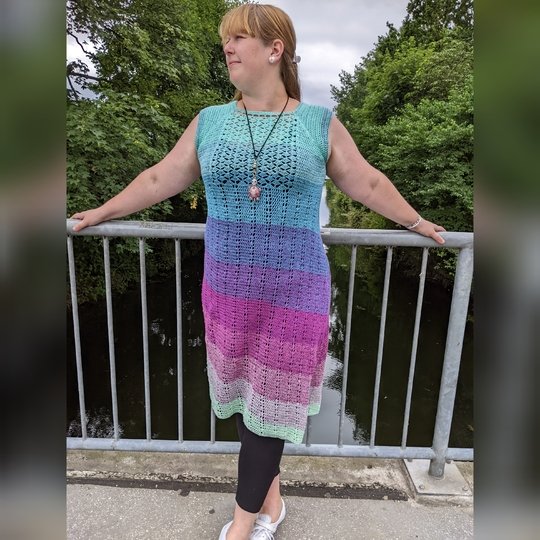 Soror Syren - asymmetrische Tunika oder Kleid häkeln