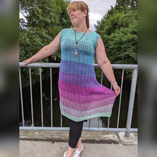 Soror Syren - asymmetrische Tunika oder Kleid häkeln