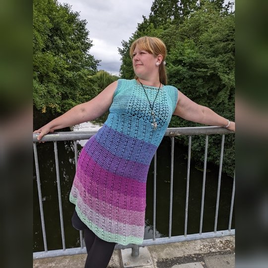 Soror Syren - asymmetrische Tunika oder Kleid häkeln