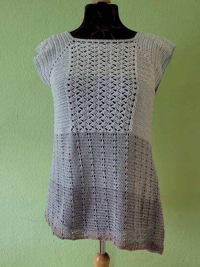 Soror Syren - asymmetrische Tunika oder Kleid häkeln