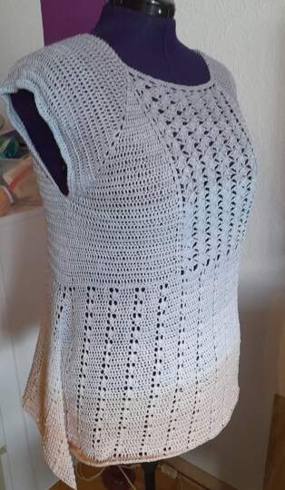 Soror Syren - asymmetrische Tunika oder Kleid häkeln