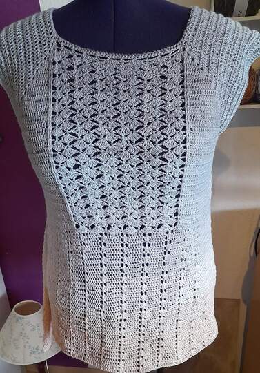 Soror Syren - asymmetrische Tunika oder Kleid häkeln