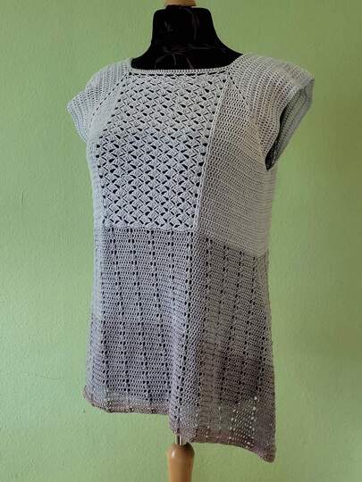 Soror Syren - asymmetrische Tunika oder Kleid häkeln