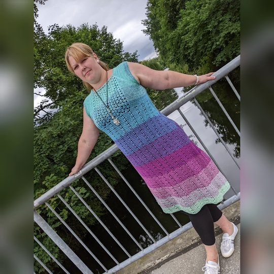 Soror Syren - asymmetrische Tunika oder Kleid häkeln