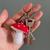 Mushroom keychain amigurumi Crochet PATTERN, amanita mushroom decor
