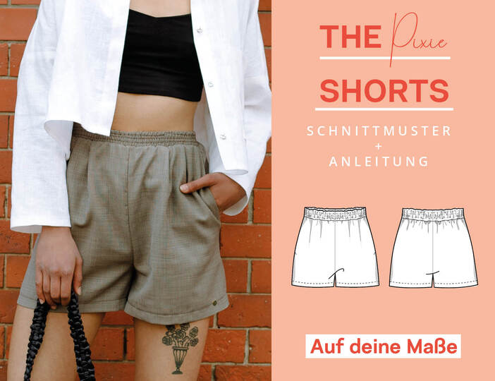Schnittmuster nach Maß: Kurze Hose, Damen, einfach mit Video-Anleitung