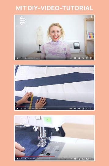 Schnittmuster nach Maß: Midi-Kleid für Damen, einfach mit Video-Anleitung