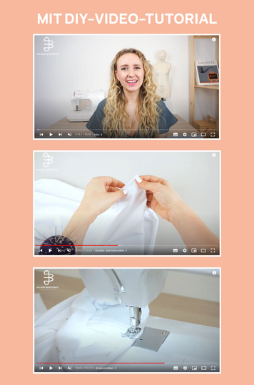 Schnittmuster nach Maß: Mini T-Shirt Kleid, einfach mit Video-Anleitung