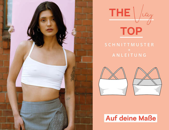 Schnittmuster nach Maß: Top Spaghettiträger, einfach mit Video-Anleitung