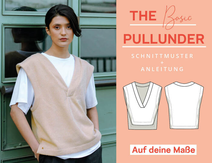 Schnittmuster nach Maß: Pullunder für Damen, einfach mit Video-Anleitung