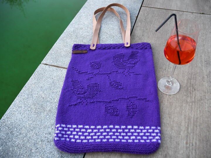 Strickanleitung "lovely things" - Shopper, Beach Bag, Geschenktasche...